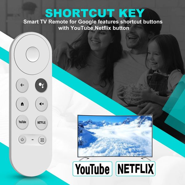 Replacement Voice Remote Control for 4k Snow Streaming Media Player, Easy Navigation