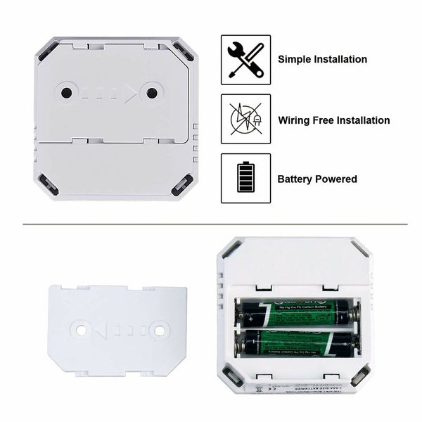 Battery Powered Carbon Monoxide Detector,CO as Monitor Sensor, with LED Digital Display