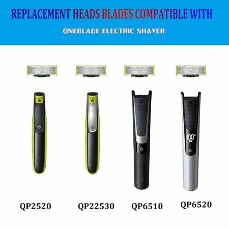 6-Pack Philips Norelco OneBlade razors Replacement Blades Keep Your Shaver Sharp and Effective,Durable and long-lasting