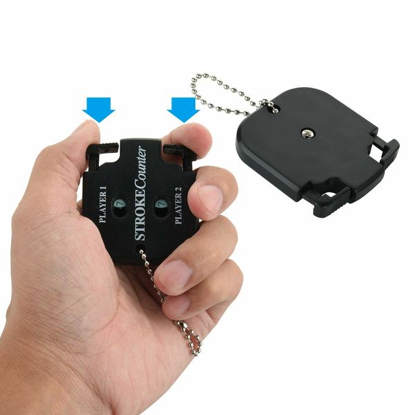 2-Pack Mini Golf Score Counters Convenient Keychain Clickers for Accurate Scorekeeping on the Green