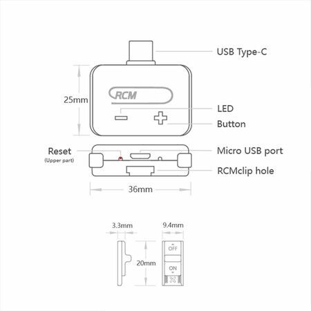 RCM Loader and Jig for Switch: Payload Injector with RCM Jig for Custom Firmware and Homebrew