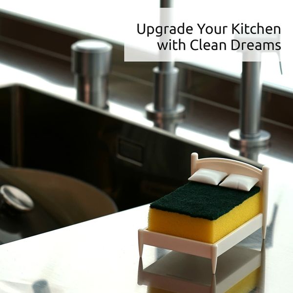 Keep Your Sink Tidy Kitchen Sponge Holder with Included Sponge for a Clean and Organized Workspace