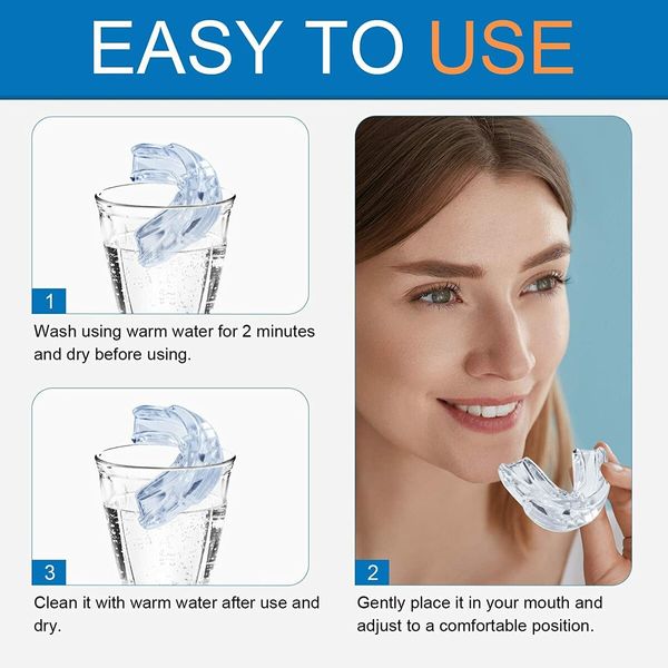 Anti-Snoring Mouthpiece for a Better Night's Sleep for Men/Women (Comfortable and Effective)