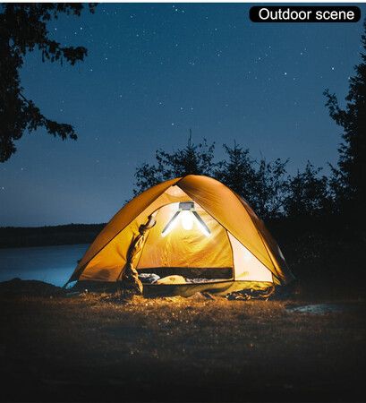 Solar-Powered Camp Light Bulb: Foldable, Rechargeable, and Perfect for Emergencies