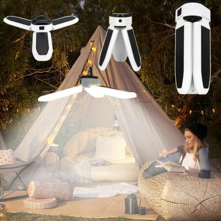 Solar-Powered Camp Light Bulb: Foldable, Rechargeable, and Perfect for Emergencies