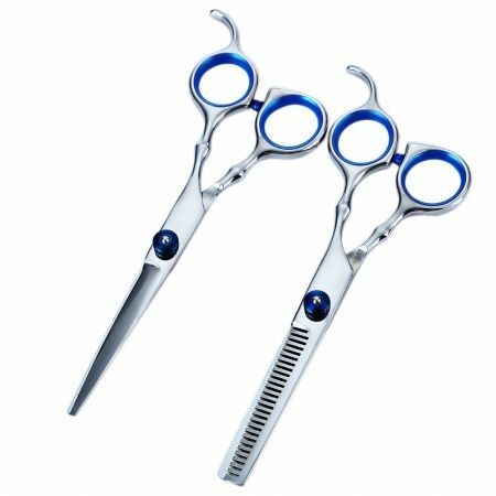 Professional Salon Barber Hair Cutting and Thinning Scissors Set