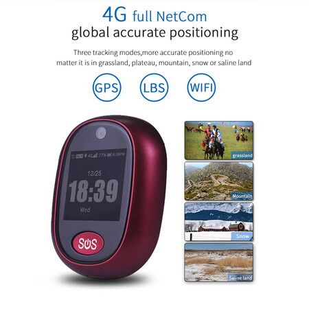 4G GPS Tracker for Seniors and Kids: Waterproof with Audio Call, SOS Help, and Long Battery Life, for Peace of Mind and Safety