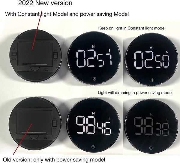 Digital Classroom Timer/Kitchen Timers with Large Magnetic LED Countdown Timer with Quiet Operation