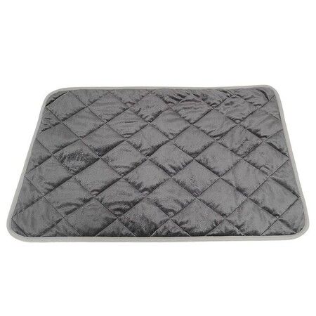 Self-Warming Pet Mat for XL Dogs: 115X72cm Thermal Dog Crate Pad for Indoor and Outdoor Use (Grey)