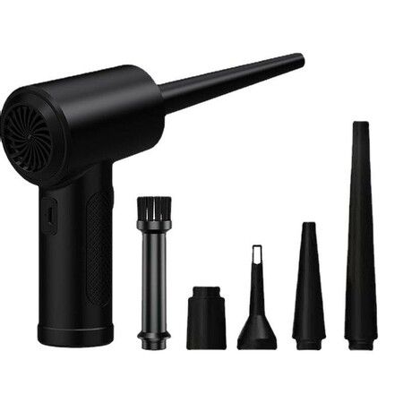 120000RPM Compressed Air Duster 3-Speed Electric Cordless Dust Blower with 6000mAh Battery for Cleaning Keyboards, Computers, and More