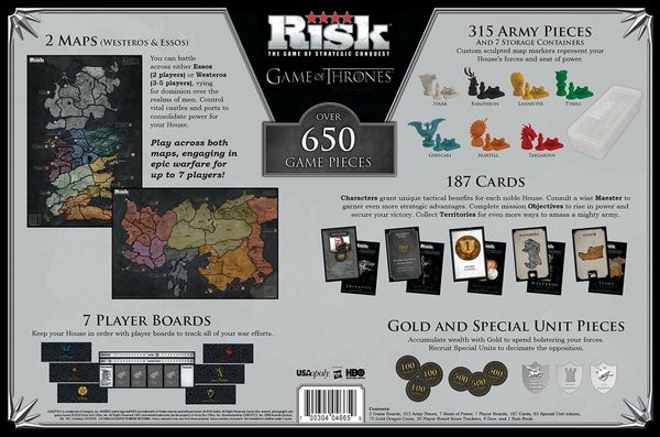 Risk Game of Thrones: Strategy Board Game for Fans of the TV Show