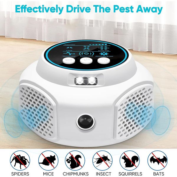 Ultrasonic Pest Control 360-degree Mouse Repellent for Indoor Outdoor Insect,Ant Bat,Mice,Squirrel