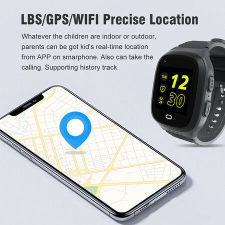 4G Smartwatch for Kids with SOS Calling, Video Chat, Camera, GPS Tracking, and Music Player (White) - Perfect Gift for Boys and Girls