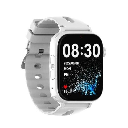 4G Smart Watch with SOS Call Vedio Call, GPS Recorder, Alarm Flashlight, Music Player for Boys and Girls,Great Gift Idea (White)