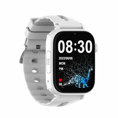 4G Smart Watch with SOS Call Vedio Call, GPS Recorder, Alarm Flashlight, Music Player for Boys and Girls,Great Gift Idea (White)