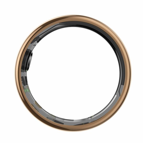 Smart Fitness Ring with Multi-Modes, Pedometer, Sleep Monitor, and Waterproof Bluetooth Connectivity (Gold-US 8#)