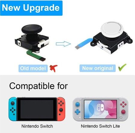 Replacement Joystick for Switch Lite and Controllers: Repair Tool Kit Included