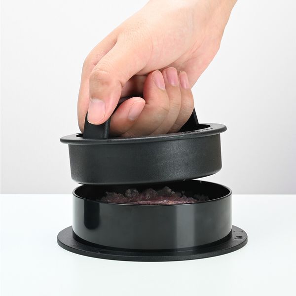 Burger Perfection 3-in-1 Press with Wax Papers for Effortless, Non-Stick Burger Patties at Your BBQ