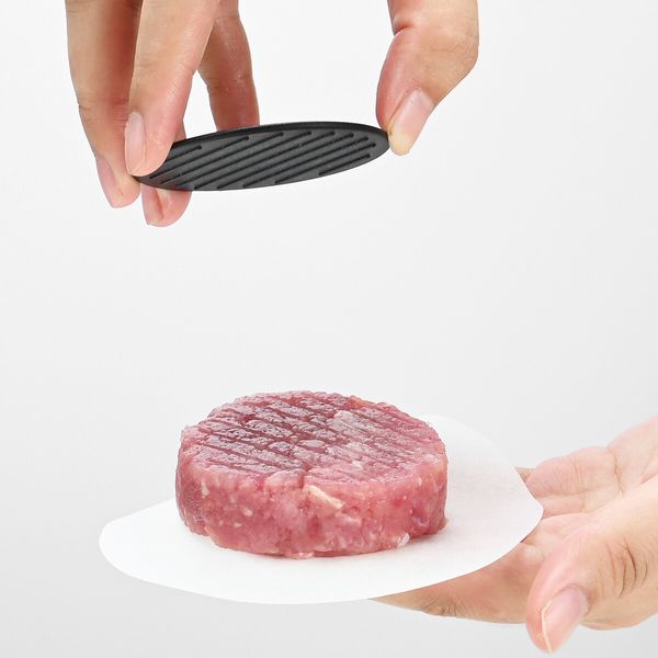 Burger Perfection 3-in-1 Press with Wax Papers for Effortless, Non-Stick Burger Patties at Your BBQ