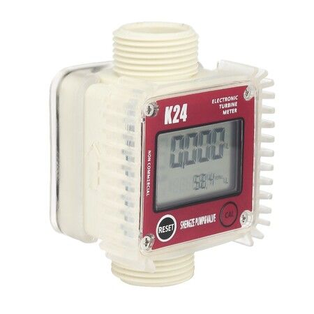 Precise Liquid Measurement K24 Digital Turbine Flow Meter for Gasoline, Diesel, Kerosene, and Chemicals