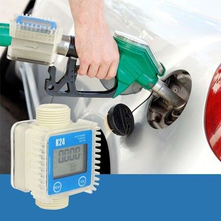 Precise Liquid Measurement K24 Digital Turbine Flow Meter for Gasoline, Diesel, Kerosene, and Chemicals