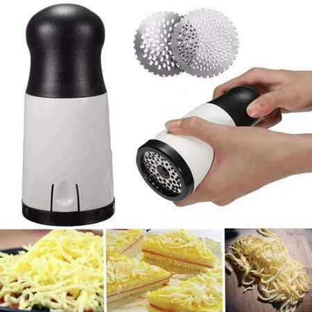 Manual Stainless Steel Cheese Cutter Grater Grinder Shredder for Effortless Cheese Prep