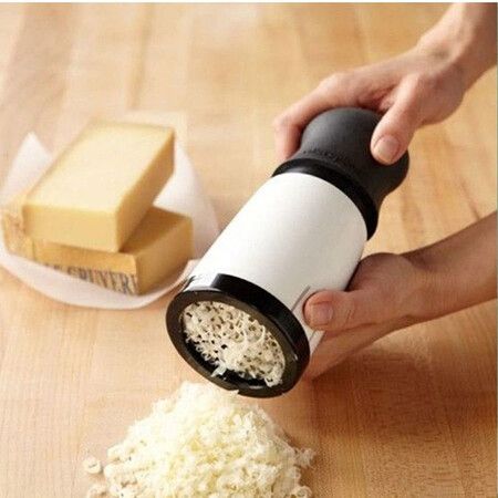 Manual Stainless Steel Cheese Cutter Grater Grinder Shredder for Effortless Cheese Prep