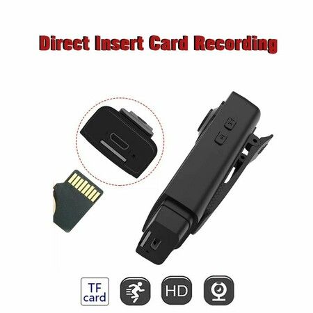 Portable 1080P Mini Body Camera/Pocket Camcorder with 34GB Memory Card for Law Enforcement and Personal Use