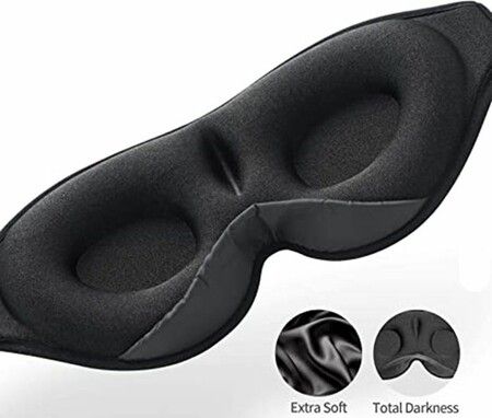 3D Light Soft Sleep Eye Mask with BT Wireless Headphones and Stereo Speakers for Men and Women