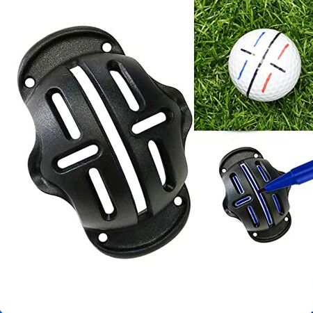 Upgrade Precision Golf Ball Marker Kit with 4 Stencils, 4 Markers, and Alignment Tool for Enhanced Accuracy and Identification