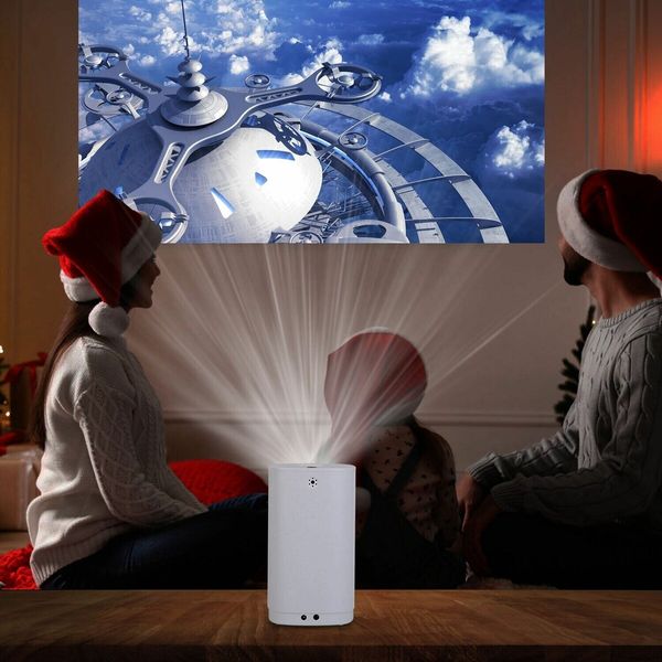 Portable 1080P 2.4G WiFi Phone Movie Projector with Wireless Phone Connectivity,Theater Cinema at Home