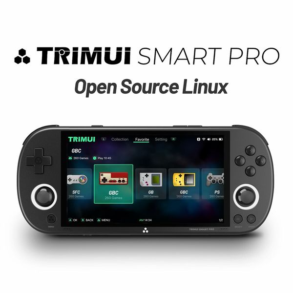 Retro Gaming on the Go: Trimui Smart Pro Handheld Console with 64GB and Preloaded Games