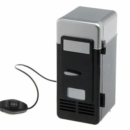 Portable 2-in-1 Mini USB Refrigerator Cooler and Warmer for Beverages and Drink Cans