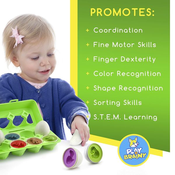 Easter Gift Matching Eggs for Early STEM Education and Fine Motor Skills