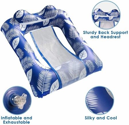 Float in Comfort: Inflatable Pool Chair for to Relax and Lounge