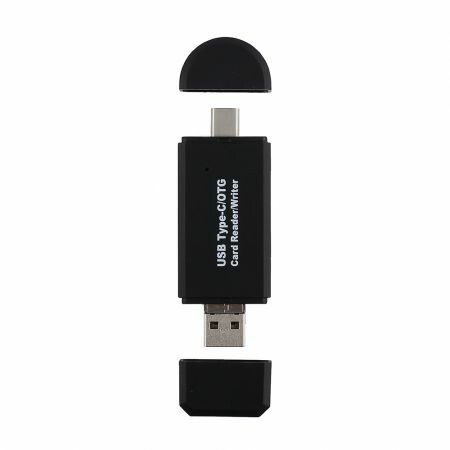 3-in-1 OTG Card Reader for Type-C and Micro-USB Devices: Easily Transfer Files Between Your Devices and Memory Cards