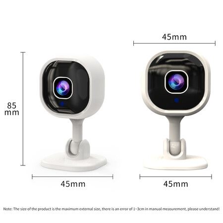 1080p Clear View Mini Smart WiFi Camera with Remote Wireless Monitoring for Security and Surveillance