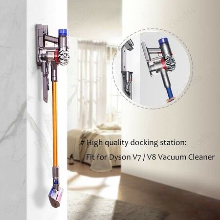 Wall Mounted Docking Station Bracket for Dyson V7 V8 Cord-Free Vacuum Cleaners