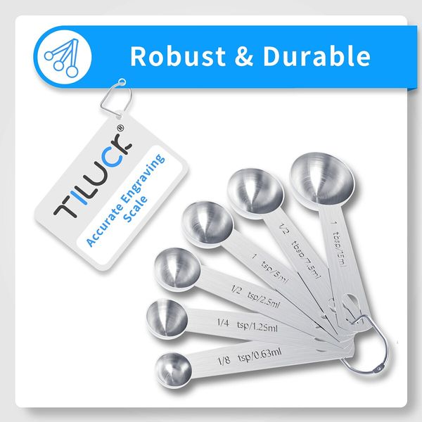 Durable Stainless Steel Measuring Cups and Spoons Set (13 Pieces) - Precision Cooking and Baking Essentials