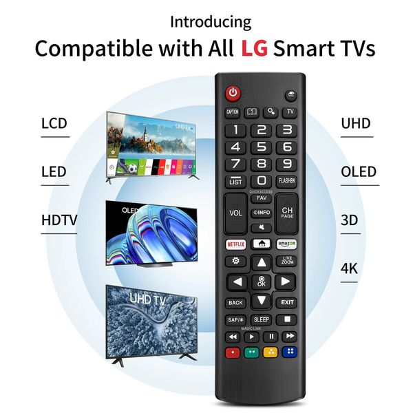 LG Smart TV Universal Remote for All Models LCD LED 3D HDTV Smart TVs AKB75095307 AKB75375604 AKB74915305