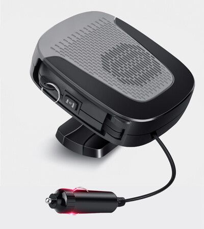 Portable Car Defroster and Heater with 12V Power, Ceramic Heating, and Cooling Fan for Demisting and Warming