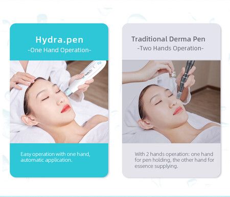 Automatic Microneedling Pen with Serum HydraPen and 10 Cartridges for Home