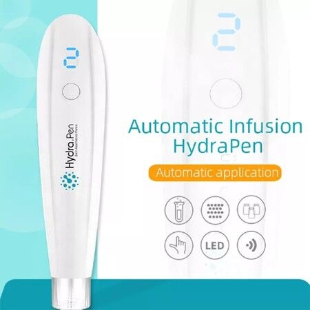 Automatic Microneedling Pen with Serum HydraPen and 10 Cartridges for Home