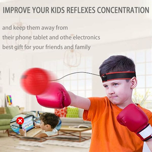 React Reflex Boxing Ball Bundle for Enhanced Training: Improve Hand-Eye Coordination, Punching Speed, and Fight Reaction