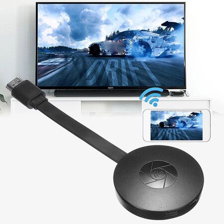 1080P Wireless HDMI Display Receiver Dongle for Screen Mirroring on TVs (IOS, Android, Windows)