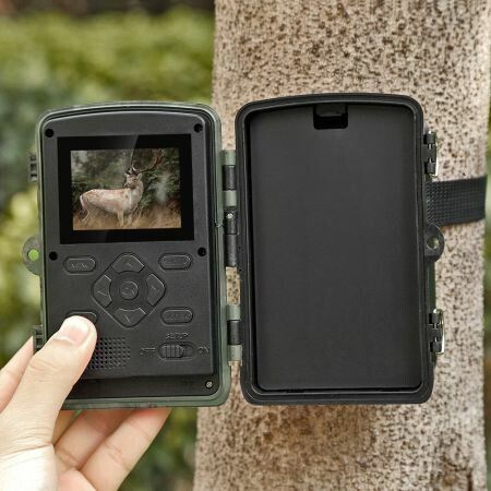 Outlife HC-801A Wildlife Trail Camera - 16MP 1080P with IP65 Night Vision and 0.3s Trigger