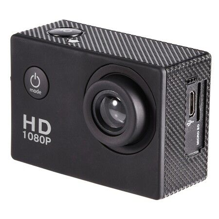 1080P Sports Camera: 30m/98ft Underwater Waterproof, Full 2.0 Inch HD Video (Color Black)