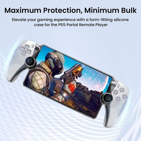 Clear White Hard PC Case for PlayStation Portal Remote Player