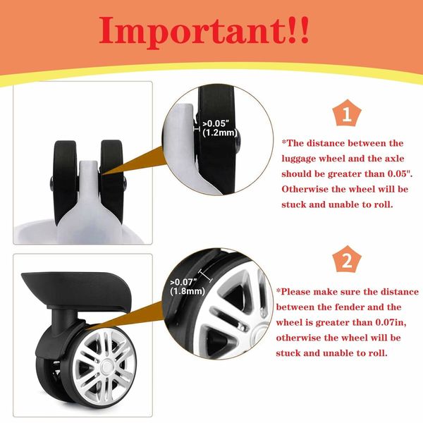 8-Piece durable flexible Silicone Luggage Wheels Protector Covers Reduces noise and vibrations while rolling