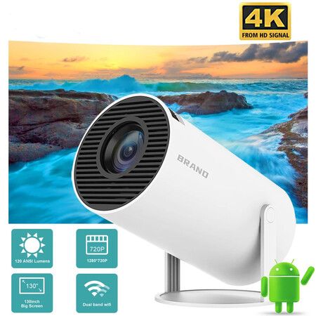 Portable Smart Projector Android Wifi 1280x720P Full HD Office Home Theater Video Mini Cinema Outdoor